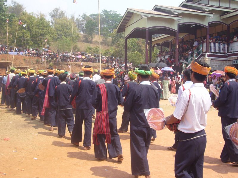 Travel - Myanmar - Kalaw Shan - Novice Procession into the Monastery